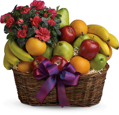 Fruits and Blooms Basket (*Local Delivery Only*)