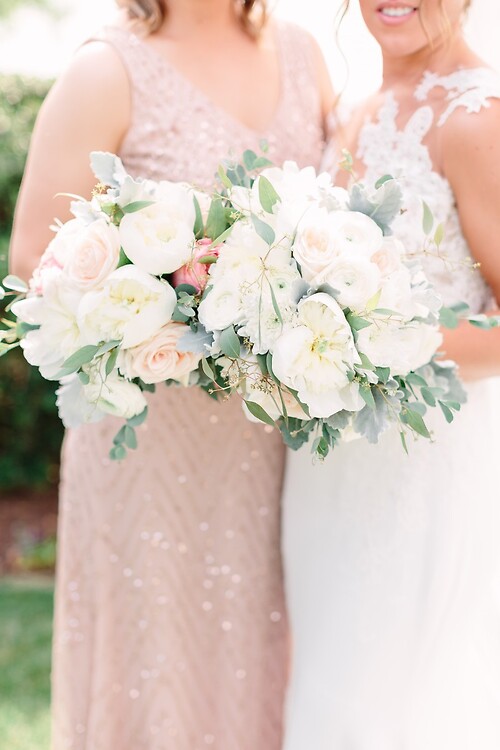 Alison + Sean Bride with Bridesmaid