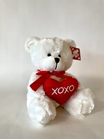 XOXO White Bear (9&quot; Sitting)