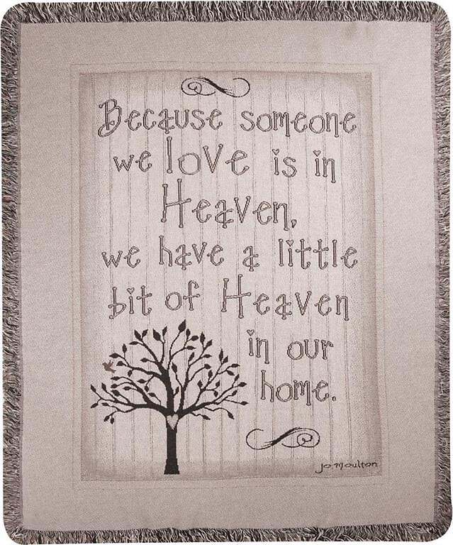 Because Someone We Love Tapestry Blanket