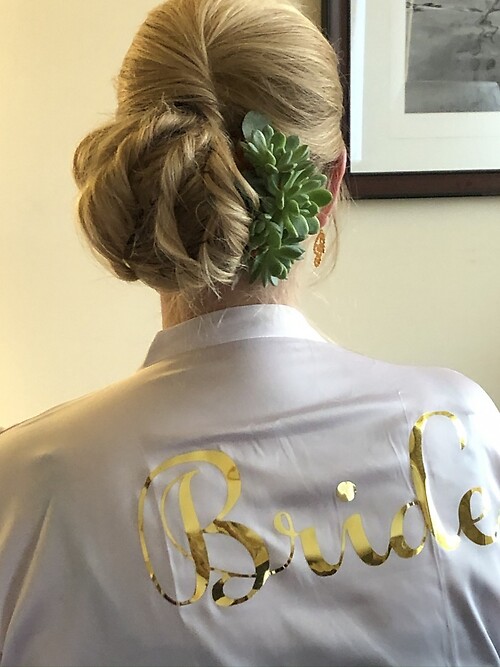 succulent hairpiece