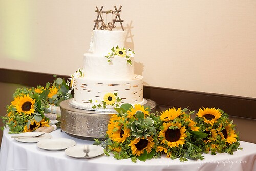 Sunflower Cake Table