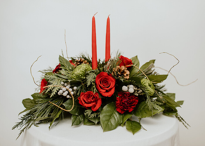 Double Candle Centerpiece